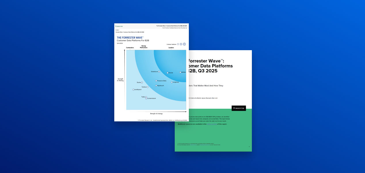 The Forrester Wave™: Customer Data Platforms For B2B, Q3 2025