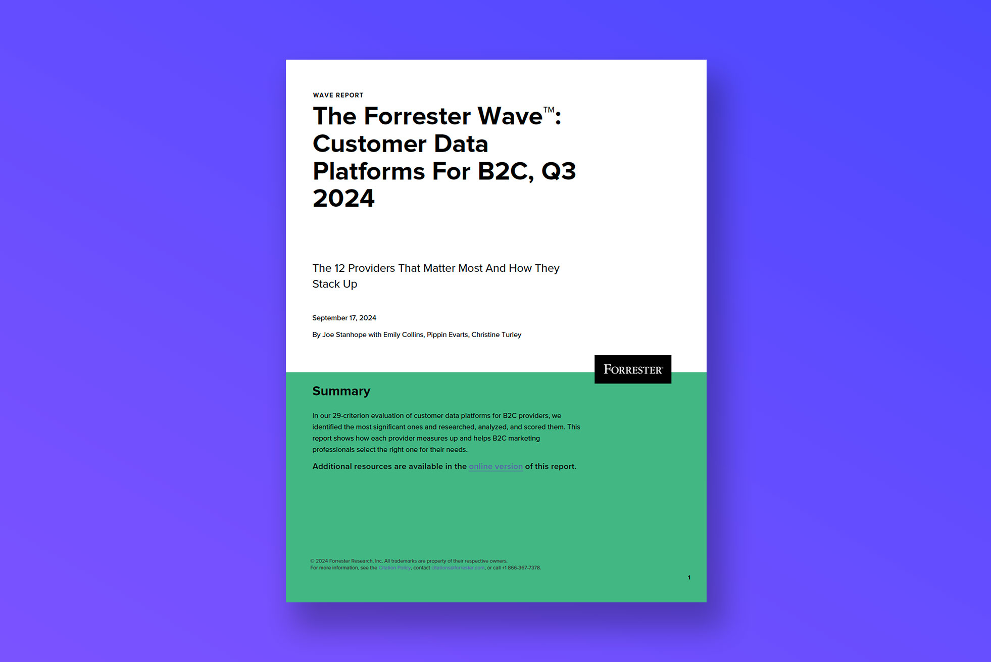 La Forrester Wave : CDP pour le B2C
